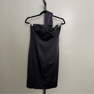 David Meister Women's Navy Blue One Strap Dress Size 6